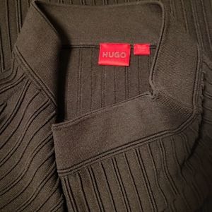 HUGO MIDI TUBE SKIRT IN A STRETCH RIBBED KNIT